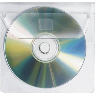 Veloflex CD-Hüllen zum Einkleben, selbstklebend, 100 Hüllen, glasklar, Optische Medien Zubehör Veloflex CD-Hüllen zum Einkleben, selbstklebend, 100 Hüllen, glasklar, Optische Medien Zubehör