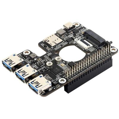 WaveShare PCIe to M2 4G/5G and USB 3.2 Expansion Card for Raspberry Pi 5, Entwicklungsboard Zubehör WaveShare PCIe to M2 4G/5G and USB 3.2 Expansion Card for Raspberry Pi 5, Entwicklungsboard Zubehör