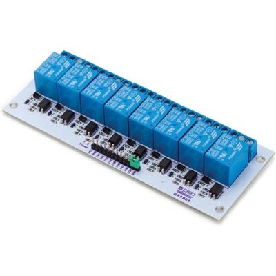 Whadda Relaismodul 8 CH, Entwicklungsboard Zubehör, Blau, Weiss Whadda Relaismodul 8 CH, Entwicklungsboard Zubehör, Blau, Weiss