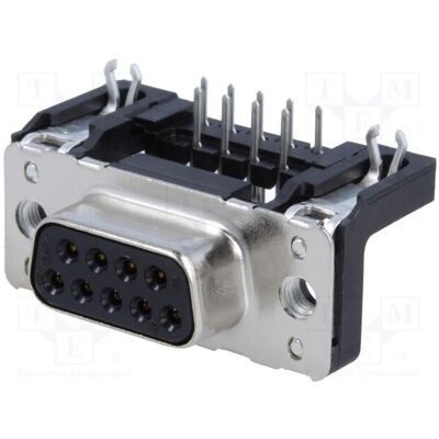 Harting Steckverbinder: D-Sub PIN: 9 Buchse weiblich auf PCB THT M3, Elektronikkabel + Stecker Harting Steckverbinder: D-Sub PIN: 9 Buchse weiblich auf PCB THT M3, Elektronikkabel + Stecker