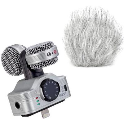 Zoom iQ7 Mikrofon für iOS-Geräte mit Windschutz (Diverse), Audiorecorder Zoom iQ7 Mikrofon für iOS-Geräte mit Windschutz (Diverse), Audiorecorder