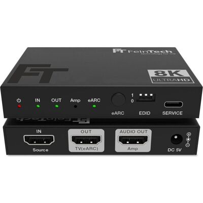 FeinTech AX211 HDMI 2.1 Audio Extractor - Audio, 4K 120Hz, eARC FeinTech AX211 HDMI 2.1 Audio Extractor - Audio, 4K 120Hz, eARC