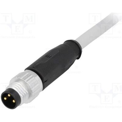 Harting Steckverbinder: M8 männlich PIN: 3 gerade mit Leitung Stecker, Elektronikkabel + Stecker Harting Steckverbinder: M8 männlich PIN: 3 gerade mit Leitung Stecker, Elektronikkabel + Stecker