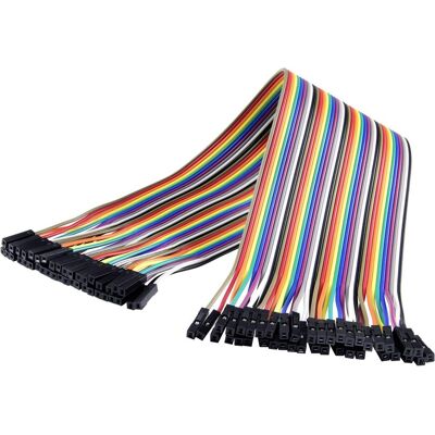 Renkforce Drahtbrücken-Buchse - Drahtbrücken-Buchse 30 cm Flachkabel, Entwicklungsboard Zubehör, Mehrfarbig Renkforce Drahtbrücken-Buchse - Drahtbrücken-Buchse 30 cm Flachkabel, Entwicklungsboard Zubehör, Mehrfarbig