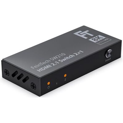 FeinTech SW210 HDMI Schalter - Unterstützt HDMI 2.1, 8K, 4K, Metall FeinTech SW210 HDMI Schalter - Unterstützt HDMI 2.1, 8K, 4K, Metall