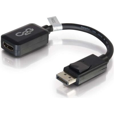 C2G DisplayPort zu HDMI Adapter - 20cm Schwarz C2G DisplayPort zu HDMI Adapter - 20cm Schwarz