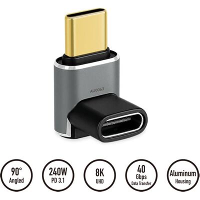 LogiLink Prüfen (USB Typ-C), Data + Video Adapter, Silber LogiLink Prüfen (USB Typ-C), Data + Video Adapter, Silber