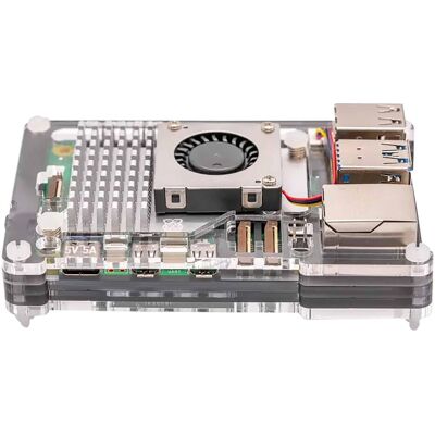 Pimoroni - Pibow Case - Grau - Raspberry Pi 5 - case Pimoroni - Pibow Case - Grau - Raspberry Pi 5 - case