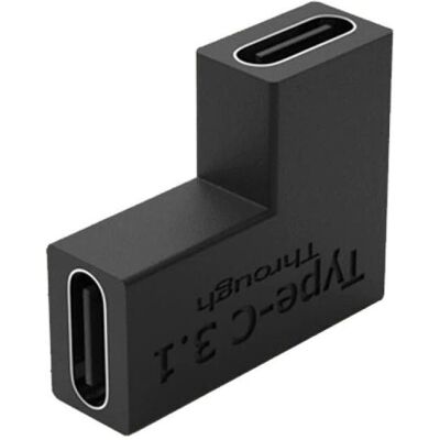 PowerGuard USB-C 90 Grad Winkel Verbindungs Adapter (USB-C, USB-C), USB Adapter, Schwarz PowerGuard USB-C 90 Grad Winkel Verbindungs Adapter (USB-C, USB-C), USB Adapter, Schwarz