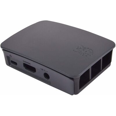 Raspberry Pi Official case for 3B+/3/2, Entwicklungsboard Zubehör, Schwarz, Grau Raspberry Pi Official case for 3B+/3/2, Entwicklungsboard Zubehör, Schwarz, Grau