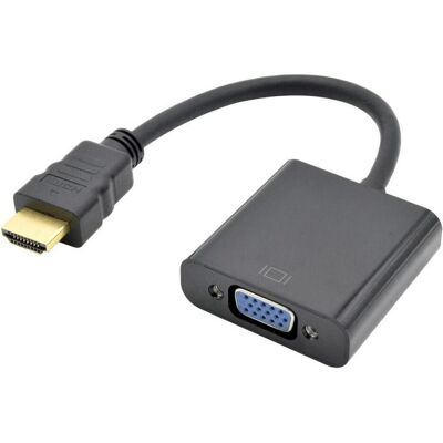 Lenovo HDMI M-F-VGA-Adapter 15 cm. (AKXVAHMVGAF15) (VGA, 15 cm), Data + Video Adapter, Schwarz Lenovo HDMI M-F-VGA-Adapter 15 cm. (AKXVAHMVGAF15) (VGA, 15 cm), Data + Video Adapter, Schwarz
