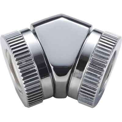 Phanteks Glacier Adapter 45 Grad 12mm AD auf 12mm AD Hardtube, Wasserkühlung Anschluss, Silber Phanteks Glacier Adapter 45 Grad 12mm AD auf 12mm AD Hardtube, Wasserkühlung Anschluss, Silber