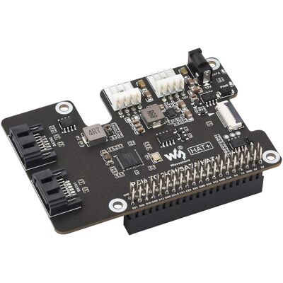 WaveShare Dual SATA Adapter for Raspberry Pi 5, Entwicklungsboard Zubehör WaveShare Dual SATA Adapter for Raspberry Pi 5, Entwicklungsboard Zubehör