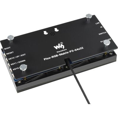 WaveShare Digitale RGB Matrix Uhr für Rasperry Pi Pico 64x32, Entwicklungsboard + Kit WaveShare Digitale RGB Matrix Uhr für Rasperry Pi Pico 64x32, Entwicklungsboard + Kit