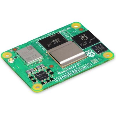 Raspberry Pi Compute Modul 5 CM5016000 16 GB RAM 0 eMMC 4 x 2.4 GHz, Entwicklungsboard + Kit Raspberry Pi Compute Modul 5 CM5016000 16 GB RAM 0 eMMC 4 x 2.4 GHz, Entwicklungsboard + Kit