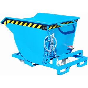 Eurokraft Pro Lagerbehälter - 0,3 m³, Hellblau, Stahl, Gabelschlitze Eurokraft Pro Lagerbehälter - 0,3 m³, Hellblau, Stahl, Gabelschlitze