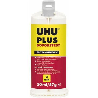 UHU Plus Epoxy Kleber 50ml - Reparaturkleber für Innen & Außen UHU Plus Epoxy Kleber 50ml - Reparaturkleber für Innen & Außen