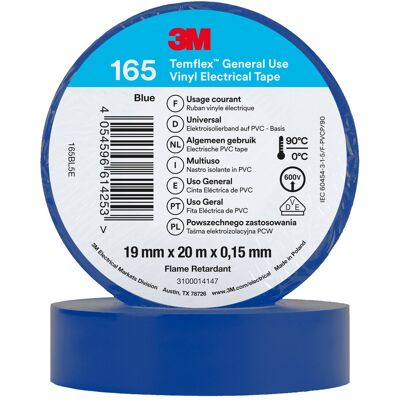 3M Isolierband - Blau - 19mm x 20m 3M Isolierband - Blau - 19mm x 20m