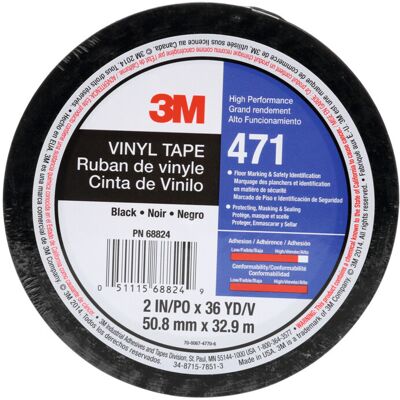 3M PVC-Klebeband weich, Farbe: BLACK (7100044330) 3M PVC-Klebeband weich, Farbe: BLACK (7100044330)