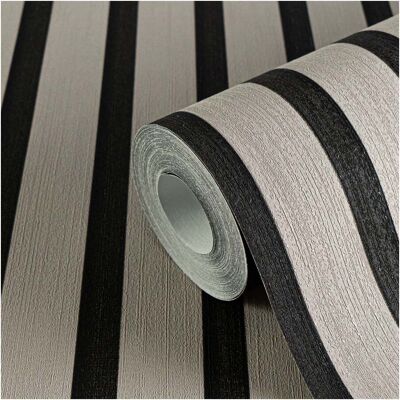 A.S. Creation Grau Schwarz Panel Tapete - Wandpaneel Tapete A.S. Creation Grau Schwarz Panel Tapete - Wandpaneel Tapete
