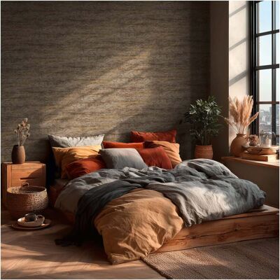 A.S. Création Vliestapete Vibes & Styles 10,05 x 0,53 m Stein Braun Metallic strukturiert (791991) A.S. Création Vliestapete Vibes & Styles 10,05 x 0,53 m Stein Braun Metallic strukturiert (791991)