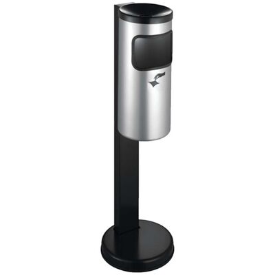 TKG Rondo Kombi Aschenbecher und Mülleimer - Neusilber TKG Rondo Kombi Aschenbecher und Mülleimer - Neusilber