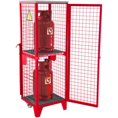 Bauer Südlohn Gasflaschen-Depot GFD-R 2, lackiert, Feuerrot (4495-01-0000-3000) Bauer Südlohn Gasflaschen-Depot GFD-R 2, lackiert, Feuerrot (4495-01-0000-3000)