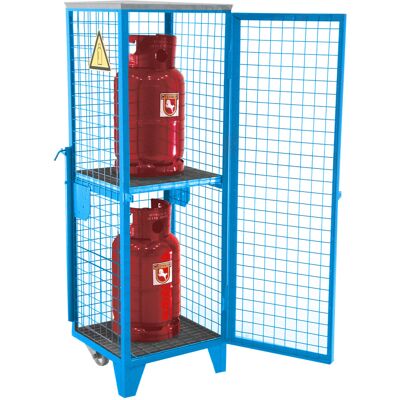 BAUER - GFD-R 2 - Lichtblau - 2 Türen - Gasflasche Schrank BAUER - GFD-R 2 - Lichtblau - 2 Türen - Gasflasche Schrank