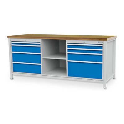 Bedrunka+Hirth Kastenwerkbank R 24-24 Tiefe 750 mm 8 Schubladen (03.20.04V) Bedrunka+Hirth Kastenwerkbank R 24-24 Tiefe 750 mm 8 Schubladen (03.20.04V)