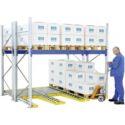 Bito Rollenbahnsegmente mit Hubwagenentnahme T144 1072/1176 B 2500 mm x T 1095 mm, Euro-längs-light montiert (37812) Bito Rollenbahnsegmente mit Hubwagenentnahme T144 1072/1176 B 2500 mm x T 1095 mm, Euro-längs-light montiert (37812)