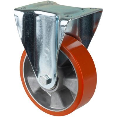BS Rollen Bockrolle D.160mm Trgf. 600kg Guß-PU-bandage Platte 138x110mm (N110.B90.163) BS Rollen Bockrolle D.160mm Trgf. 600kg Guß-PU-bandage Platte 138x110mm (N110.B90.163)