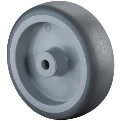 BS Rollen Gummirad Ø 75 mm, Kunststoff, grau, Tragkraft 60 kg, Gleitlager (A80.078) BS Rollen Gummirad Ø 75 mm, Kunststoff, grau, Tragkraft 60 kg, Gleitlager (A80.078)