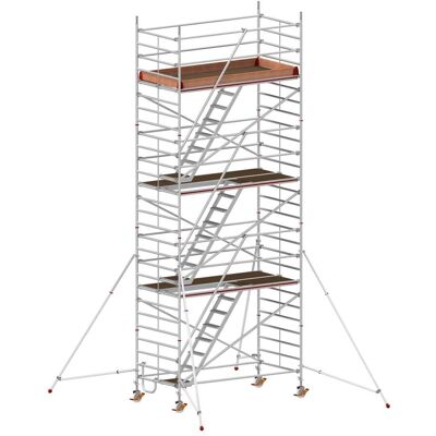 Hymer Treppen-Fahrgerüst 2,95x1,50m Reichhöhe 8,4 m mit Lenkrollen und Feststellbremsen, 857308) Hymer Treppen-Fahrgerüst 2,95x1,50m Reichhöhe 8,4 m mit Lenkrollen und Feststellbremsen, 857308)