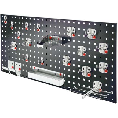 ABAX - RasterPlan - Lochplatte 1000x450 - Anthrazitgrau - Toolrack-System ABAX - RasterPlan - Lochplatte 1000x450 - Anthrazitgrau - Toolrack-System