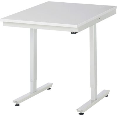 RAU Elektrisch höhenverstellbarer Arbeitstisch - 750x1000mm - Hellgrau RAL 7035 RAU Elektrisch höhenverstellbarer Arbeitstisch - 750x1000mm - Hellgrau RAL 7035