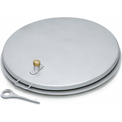 ZARGES Brunnenabdeckung, rund mit Isolierung, Stahl feuerverzinkt 800 mm (47163) ZARGES Brunnenabdeckung, rund mit Isolierung, Stahl feuerverzinkt 800 mm (47163)