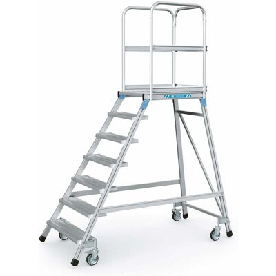 ZARGES Podesttreppe einseitig 7 Stufen (41975) ZARGES Podesttreppe einseitig 7 Stufen (41975)