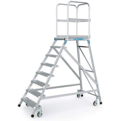 ZARGES Podesttreppe einseitig 8 Stufen (41976) ZARGES Podesttreppe einseitig 8 Stufen (41976)