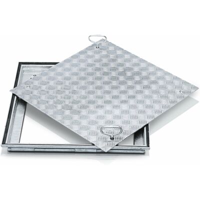 ZARGES Schachtabdeckung V2A 800 x 800 mm Außenmaß 960 x 960 mm (47098) ZARGES Schachtabdeckung V2A 800 x 800 mm Außenmaß 960 x 960 mm (47098)