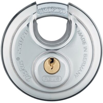 Abus Vorhangschloss Diskus 220/70 Edelstahl (82091) Abus Vorhangschloss Diskus 220/70 Edelstahl (82091)