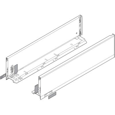 Blum LEGRABOX Zarge, Höhe K 128,5 mm, NL 300 mm, links/rechts, für LEGRABOX pure, oriongrau matt (07312884) Blum LEGRABOX Zarge, Höhe K 128,5 mm, NL 300 mm, links/rechts, für LEGRABOX pure, oriongrau matt (07312884)