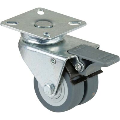 BS ROLLEN - B120.A85.050 - Grau - 50mm - Double Caster BS ROLLEN - B120.A85.050 - Grau - 50mm - Double Caster