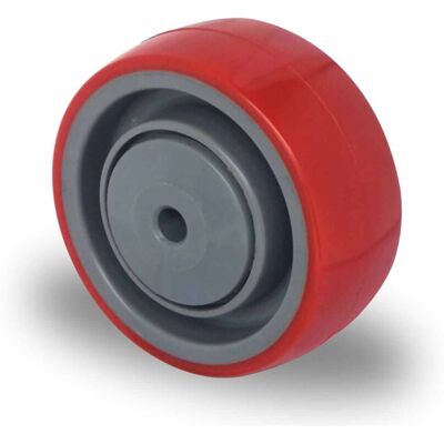 Kaiserkraft Rote PU Rad - Kugellager 80x32mm Kaiserkraft Rote PU Rad - Kugellager 80x32mm