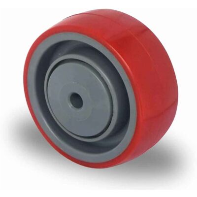 Kaiserkraft Rote PU Rad - Kugellager 80x32mm Kaiserkraft Rote PU Rad - Kugellager 80x32mm