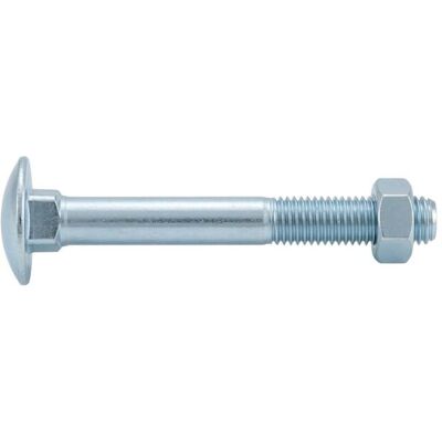 Reyher DIN 603 Flachrundschraube M5x16 Stahl 4.6 galvanisch verzinkt m. Vierkantansatz u. Mutter (006034109050016) Reyher DIN 603 Flachrundschraube M5x16 Stahl 4.6 galvanisch verzinkt m. Vierkantansatz u. Mutter (006034109050016)