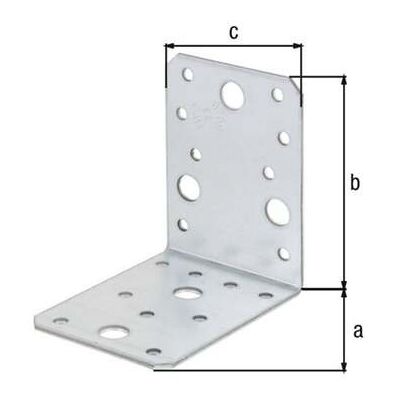 GAH Alberts Winkelverbinder 90x90x65x2, 5mm Stahl roh, sendzimirverz. (330453) GAH Alberts Winkelverbinder 90x90x65x2, 5mm Stahl roh, sendzimirverz. (330453)