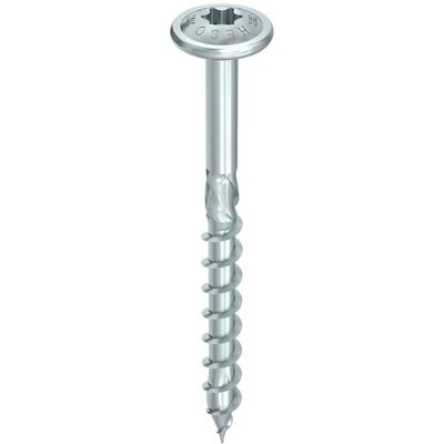 Heco Topix Plus verzinkte Holzschraube - 6mm x 300mm - Große Rundkopf - Teilgewinde - T30 - 100 Stück Heco Topix Plus verzinkte Holzschraube - 6mm x 300mm - Große Rundkopf - Teilgewinde - T30 - 100 Stück