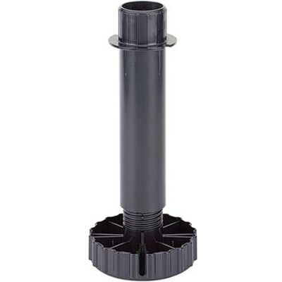 HETTICH Verstellbarer Sockelfuß - 150mm - Schwarz - Möbelstütze HETTICH Verstellbarer Sockelfuß - 150mm - Schwarz - Möbelstütze