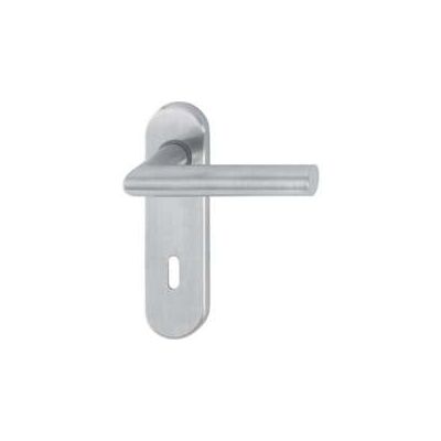 Hoppe Amsterdam Edelstahl Türgriff + Fenstergriff - Kurzschildgarnitur - 72 mm Hoppe Amsterdam Edelstahl Türgriff + Fenstergriff - Kurzschildgarnitur - 72 mm