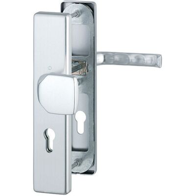 Hoppe Türschloss-Set - Profilzylinder, Naturaluminium - Türart Hoppe Türschloss-Set - Profilzylinder, Naturaluminium - Türart